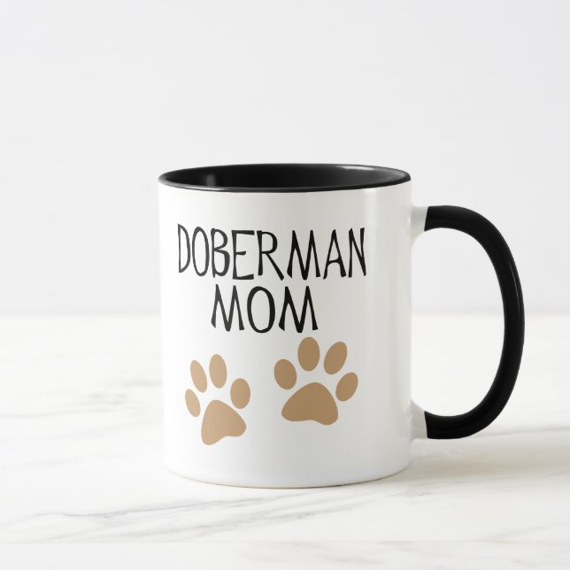 Big Paws Doberman Mum Mug (Right)