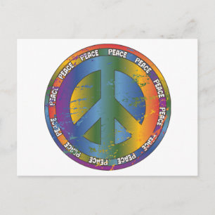 Big Peace Symbol Postcard