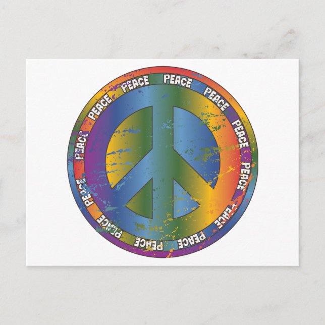 Big Peace Symbol Postcard (Front)