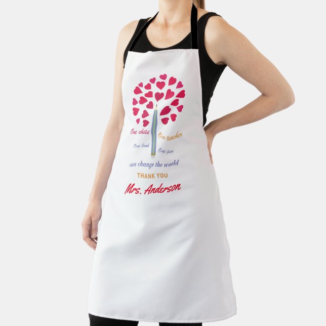 Big Pencil tree / Teacher Appreciation Apron (Insitu)