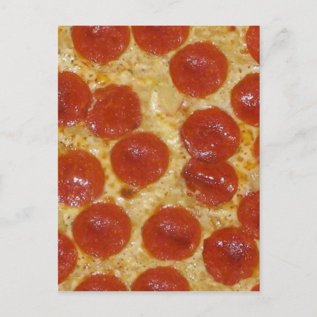 big pepperoni pizza postcard (Front)