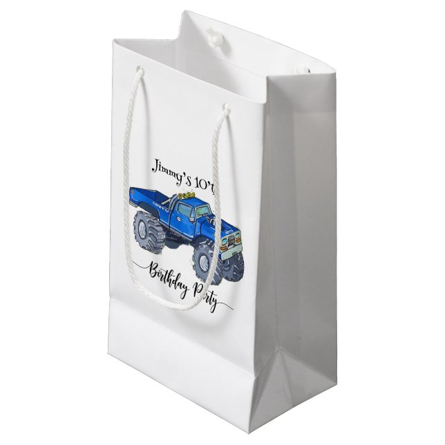 Big pickup truck small gift bag (Front Angled)