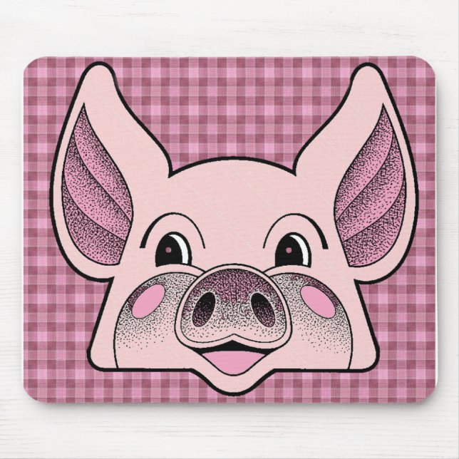 Big Pig Mouse Pad (Front)