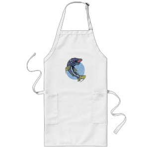 Big Pike Fish  Long Apron