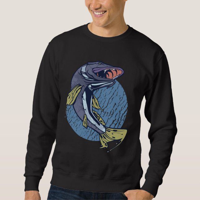 Big Pike Fish  Sweatshirt (Front)