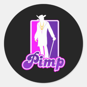 Big Pimp Classic Round Sticker