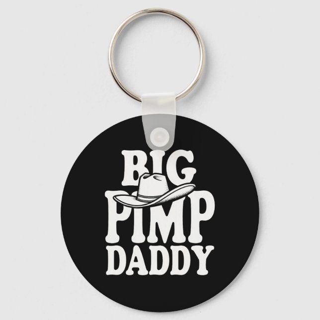 Big Pimp Daddy Halloween Costume  Key Ring (Front)