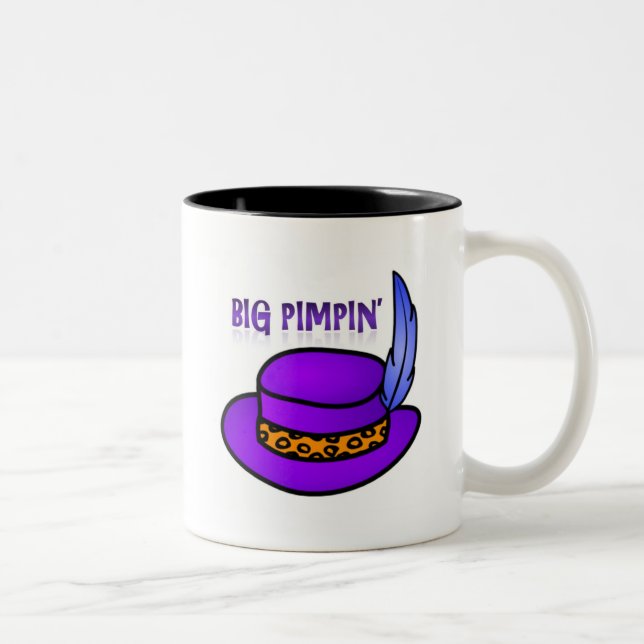 Big Pimpin' Two-Tone Coffee Mug (Right)