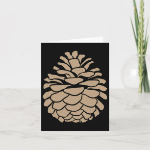 Big Pine Cone Tree Pinecone Forest Camping Nature  Card