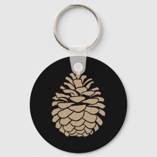 Big Pine Cone Tree Pinecone Forest Camping Nature Key Ring