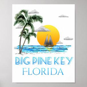Big Pine Key Florida Keys Sailing Poster