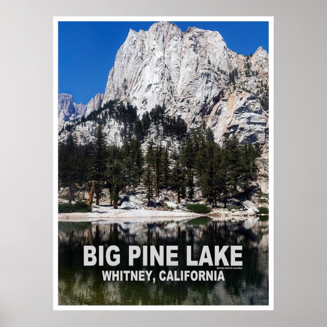 Big Pine Lake Travel Poster (Front)