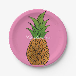 Big Pineapple Thunder_Cove Paper Plate