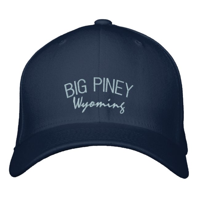 Big Piney Wyoming Embroidered Hat (Front)