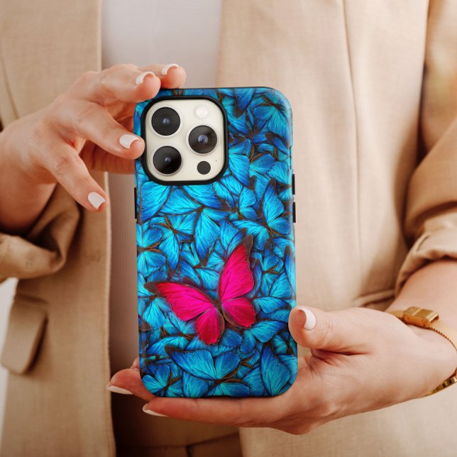 Big Pink Butterfly iPhone | Butterfly iPhone 13 Case-Mate iPhone Case (Creator Uploaded)