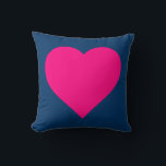 Big Pink Heart Cushion<br><div class="desc">Big pink heart. Bright and cheerful and fun. Funky cool.</div>