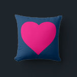 Big Pink Heart Cushion<br><div class="desc">Big pink heart. Bright and cheerful and fun. Funky cool.</div>
