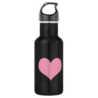 Big Pink Love Heart 532 Ml Water Bottle