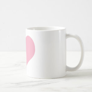 Big Pink Love Heart Coffee Mug