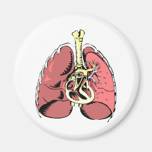 Big Pink Lungs Magnet