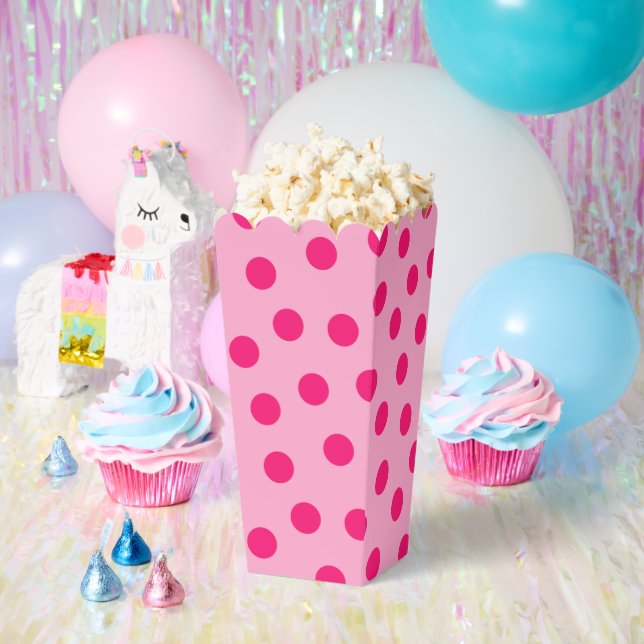 Big Pink Polkadotted Pretty  Favour Box (Party)