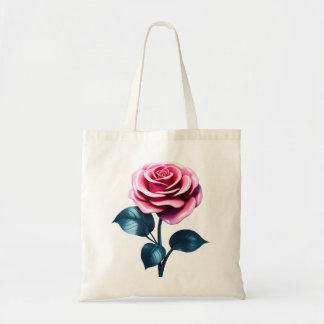 Big Pink Rose Tote Bag