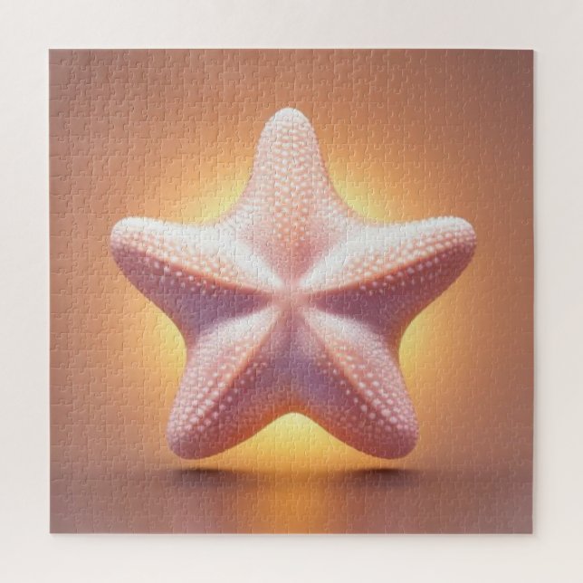 Big Pink Starfish Jigsaw Puzzle (Vertical)