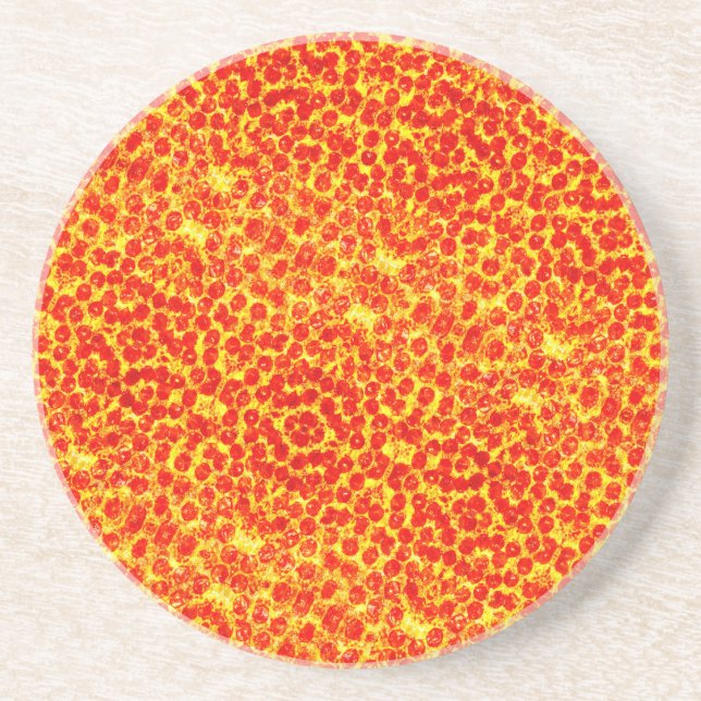Big Pizza Pattern Coaster (Front)