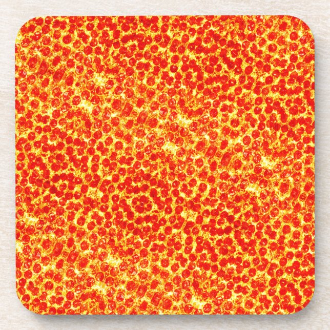Big Pizza Pattern Coaster (Front)