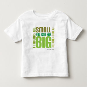 Big Plans Christian toddler t-shirt