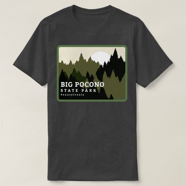 Big Pocono State Park Pennsylvania Forest Sunrise T-Shirt (Design Front)