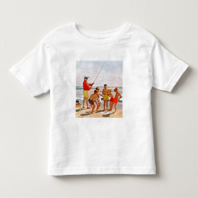 Big Pole Little Fish by Richard Sargent Toddler T-Shirt (Front)