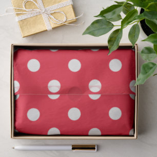 Big Polka Dots Christmas Holiday Tissue Paper