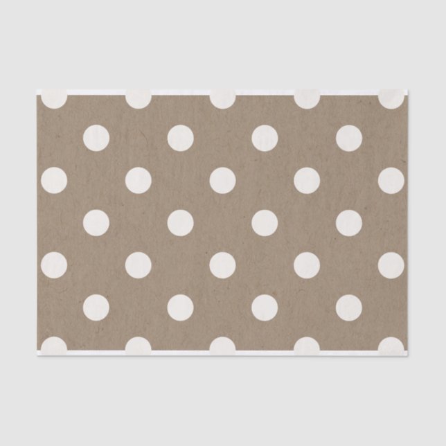 Big Polka Dots Christmas Holiday Tissue Paper (Front)