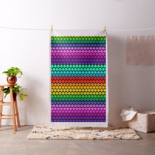 Big Polka Dots coloured + your backgr. & ideas Fabric