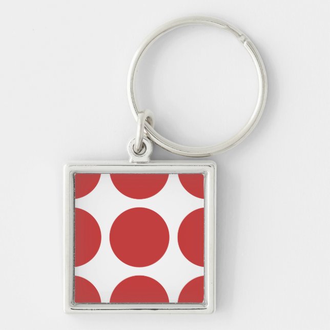 Big Polka Dots Premium Keychain (Front)