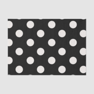 Big Polka Dots Vanilla Chic Pattern Tissue Paper