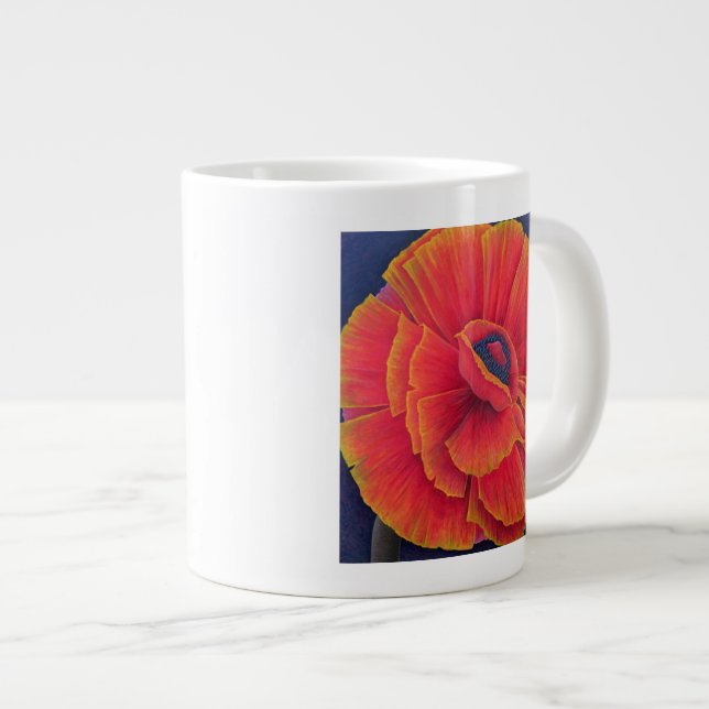 Big Poppy 2003 Large Coffee Mug (Front Right)