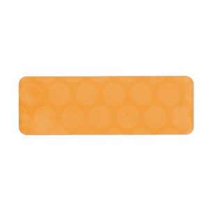 BIG POPSICLE ORANGE SUMMER POLKADOTS CIRCLES POLKA RETURN ADDRESS LABEL
