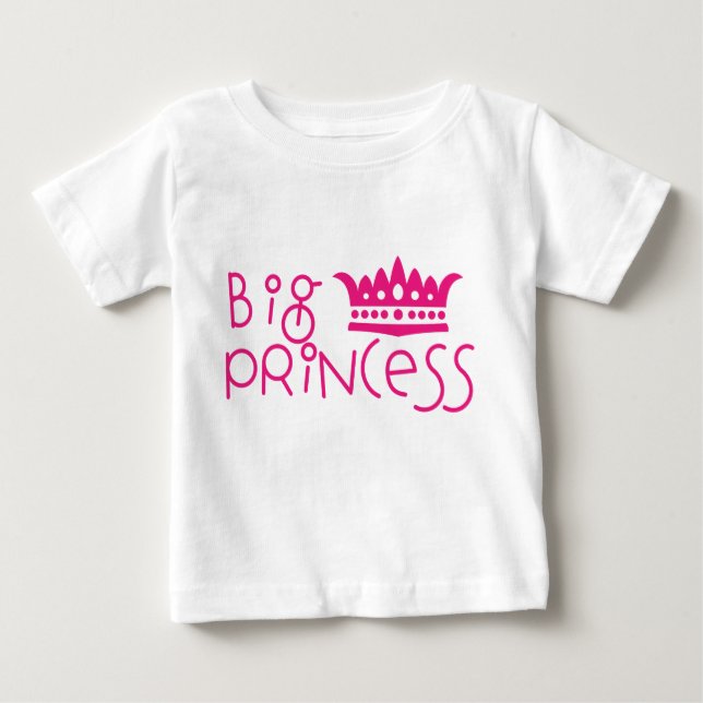 Big Princess with Crown Big Sister Shirt (Front)