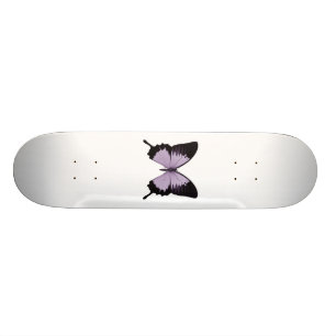 Big Purple & Black Butterfly Skateboard