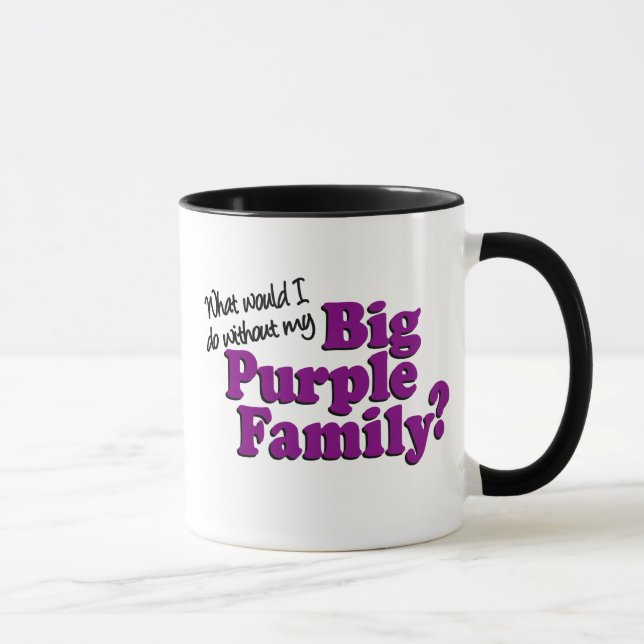 Big Purple Family Mug #2 (Right)