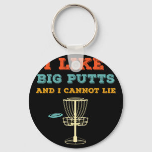 Big Putts Funny Disc Golf Frisbee Golfing Sports H Key Ring