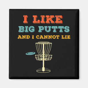 Big Putts Funny Disc Golf Frisbee Golfing Sports H Magnet