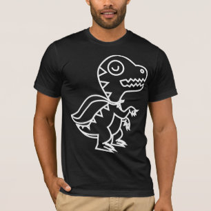 Big Rainbow Rex White T-Shirt