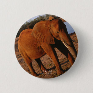 Big Red 6 Cm Round Badge