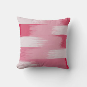 Big Red and Pink Stripes Cushion