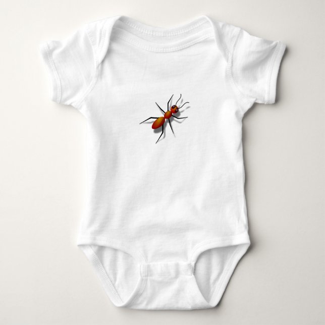 Big Red Ant Baby Bodysuit (Front)
