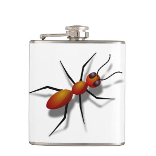 Big Red Ant Hip Flask