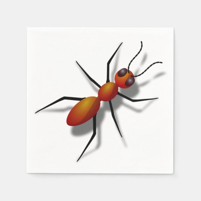 Big Red Ant Napkin (Front)